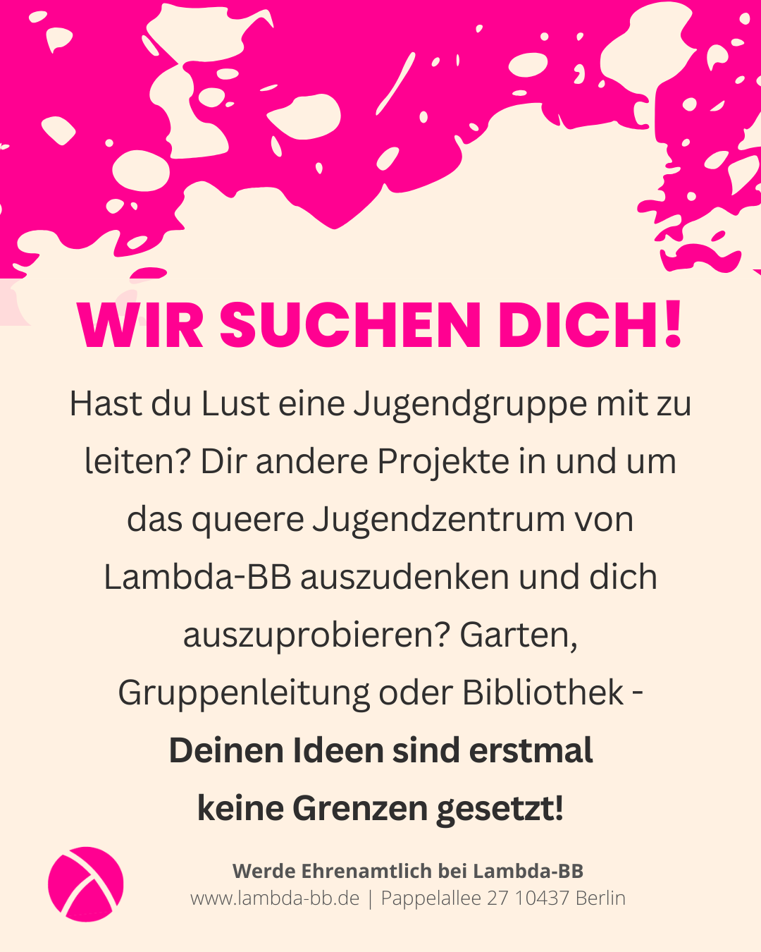 WIR suchen DICH!