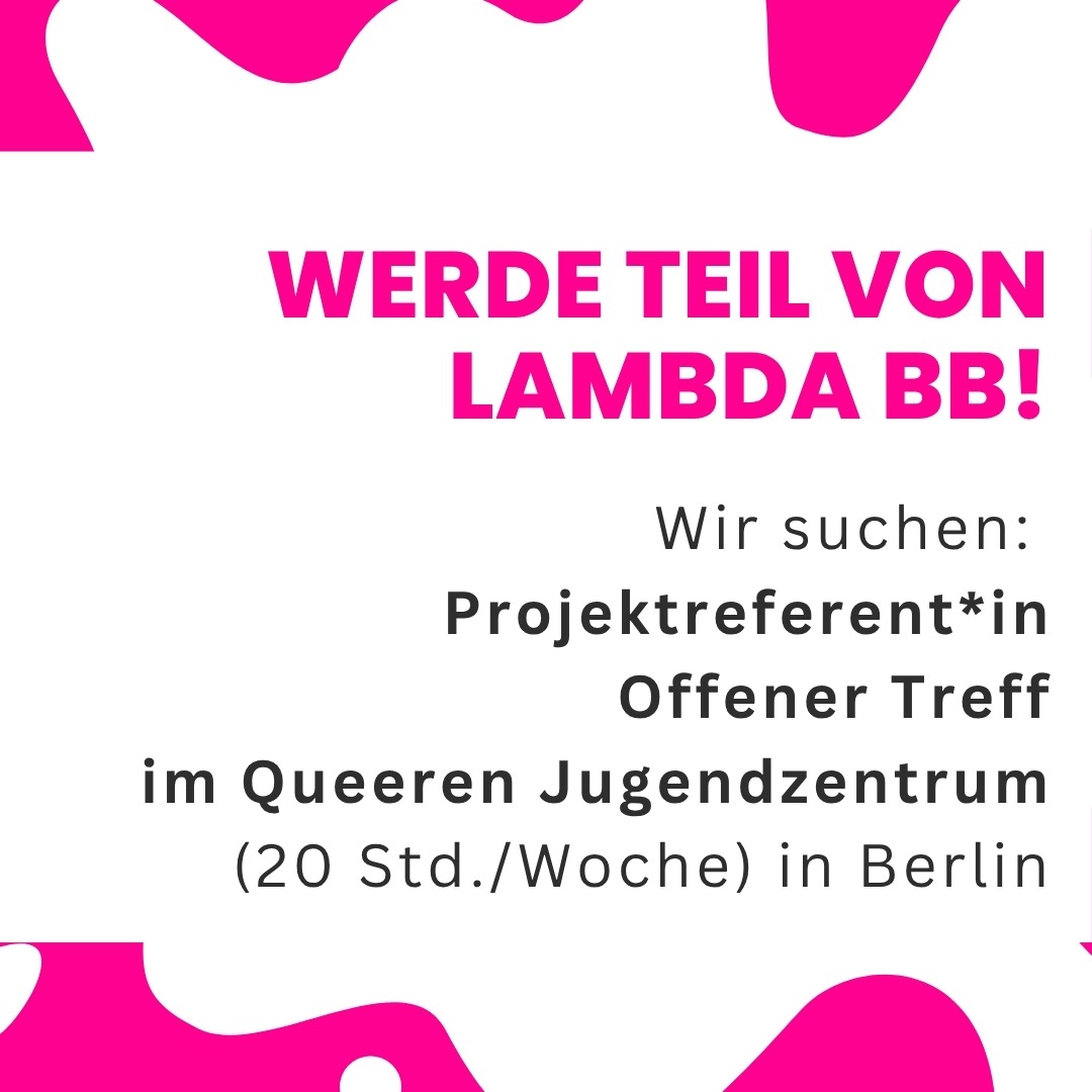 Ausschreibung Projektreferent*in im Offenen Treff (20 Std./Woche)